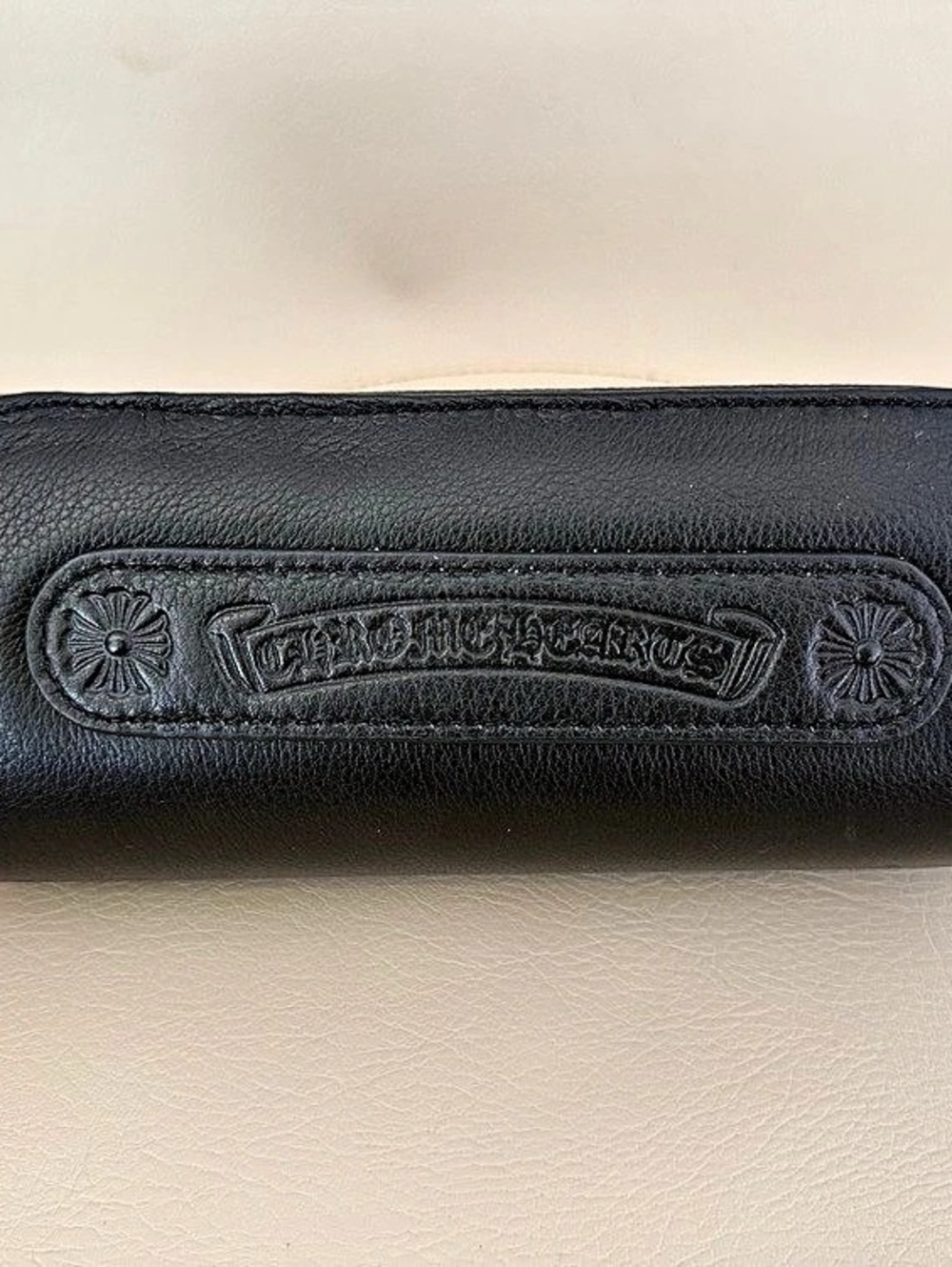 Chrome Hearts Leather Eyewear / Sunglasses Case Black